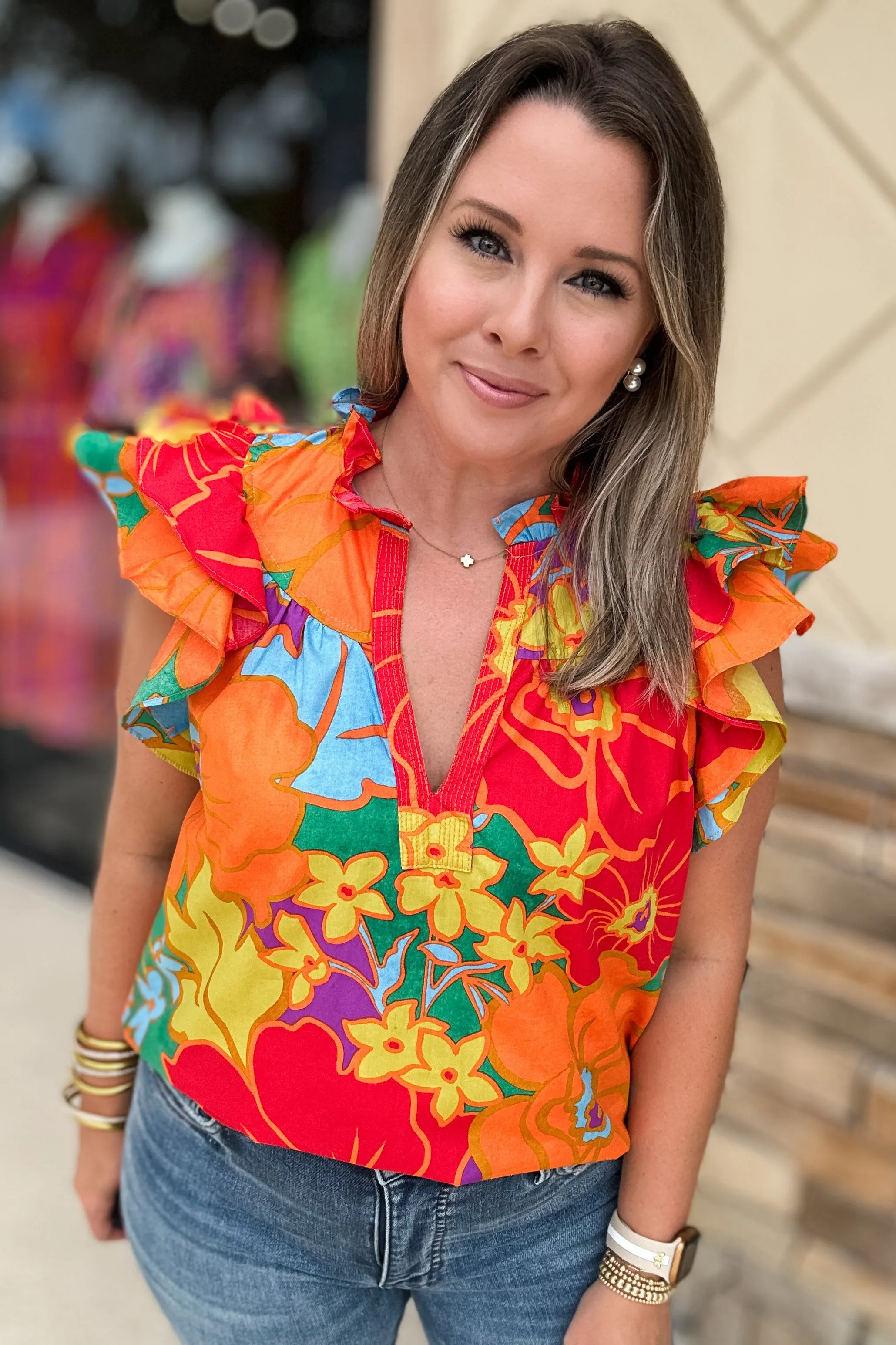 Like A Tropic Dream Ruffle Top