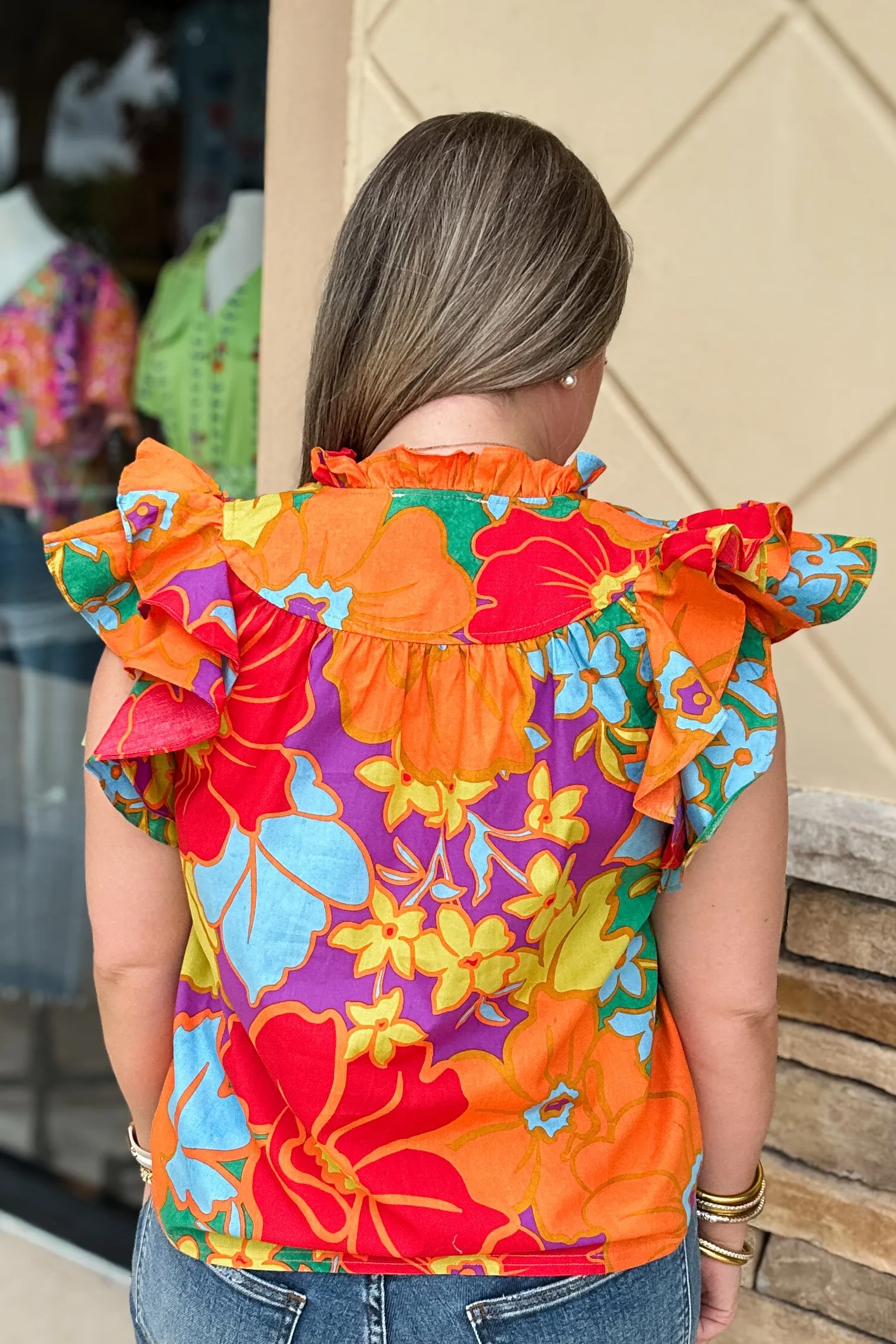 Like A Tropic Dream Ruffle Top