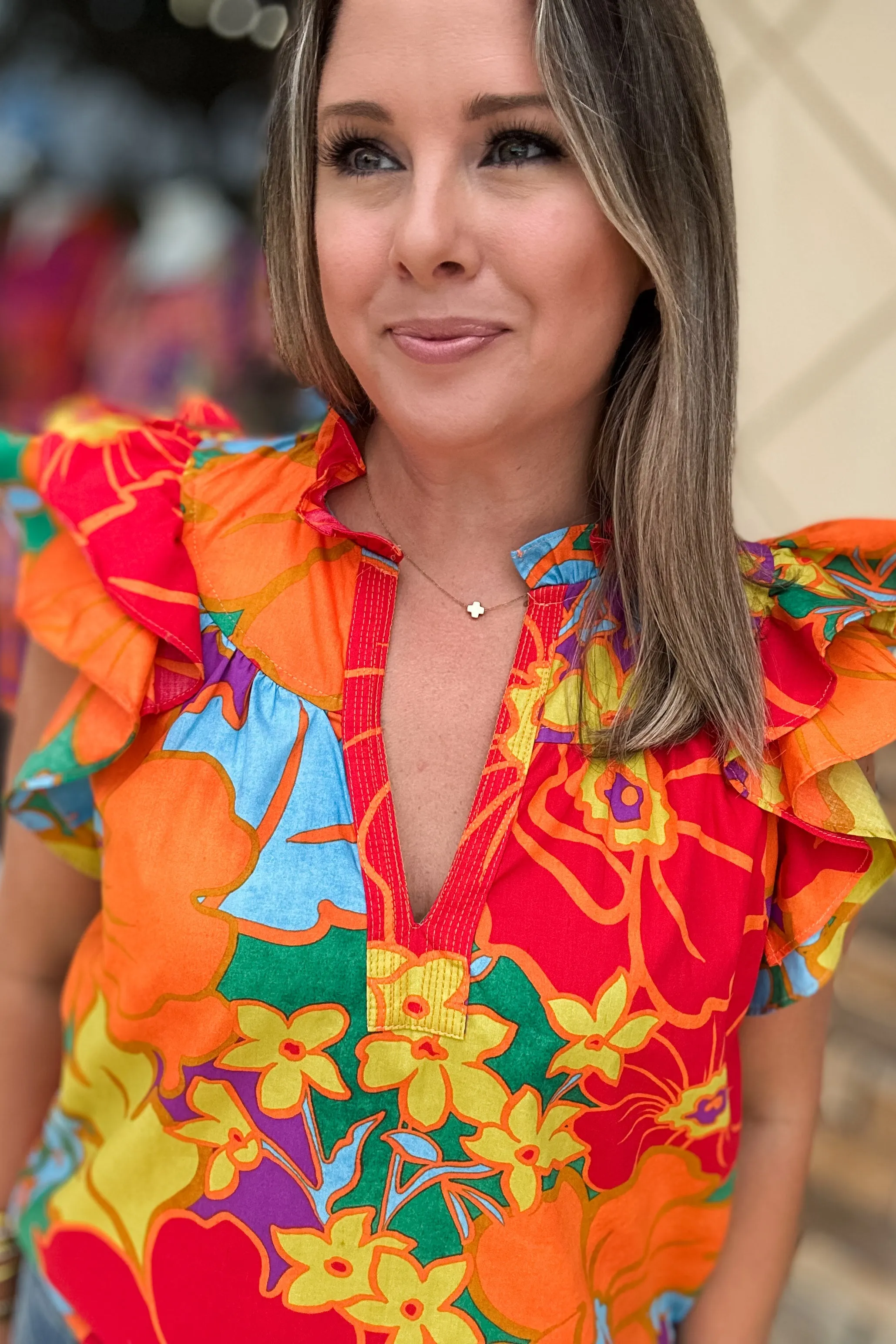 Like A Tropic Dream Ruffle Top