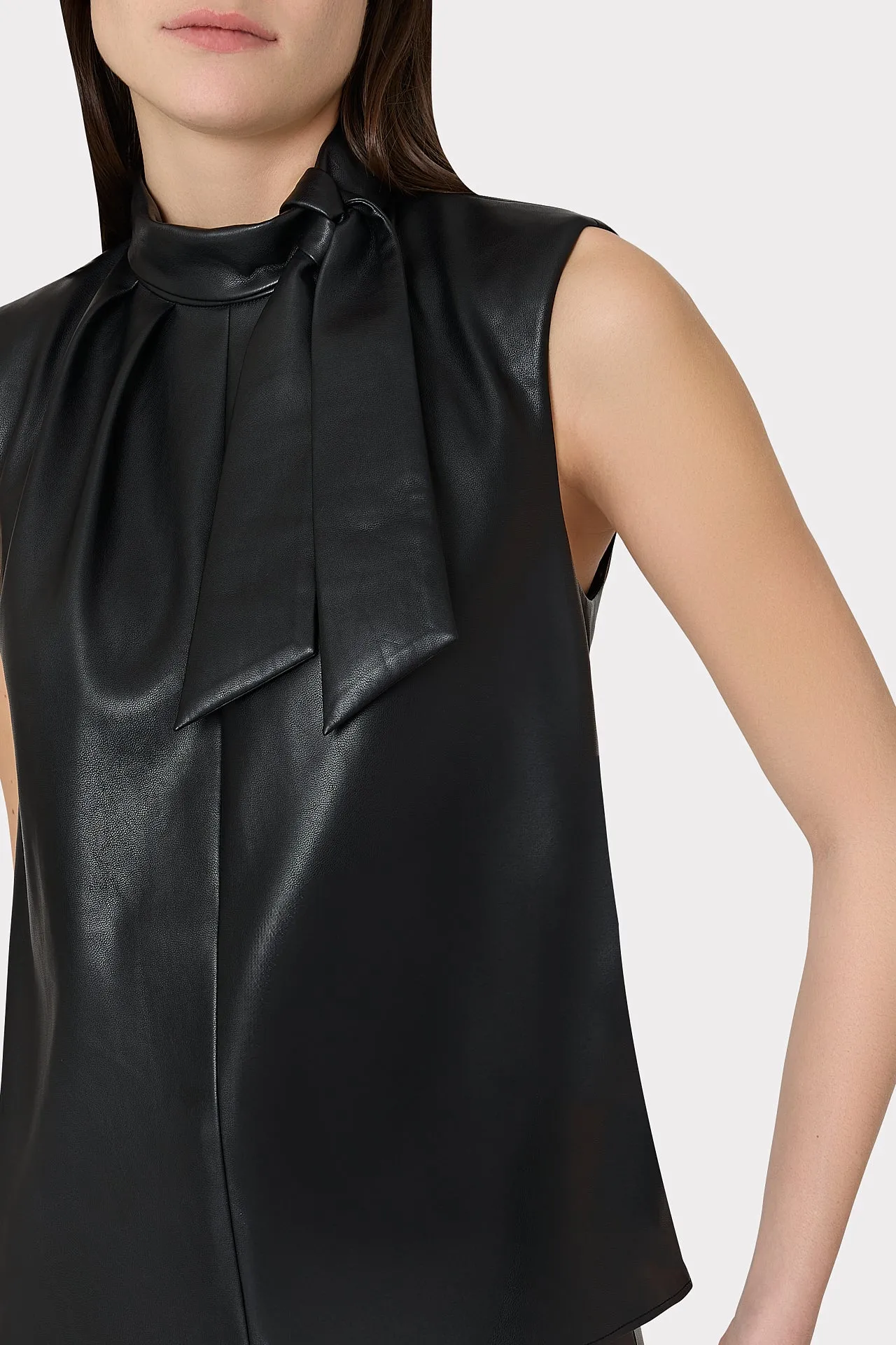 London Vegan Leather Top