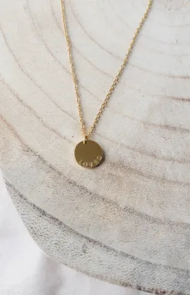 Loved Gold Coin Necklace