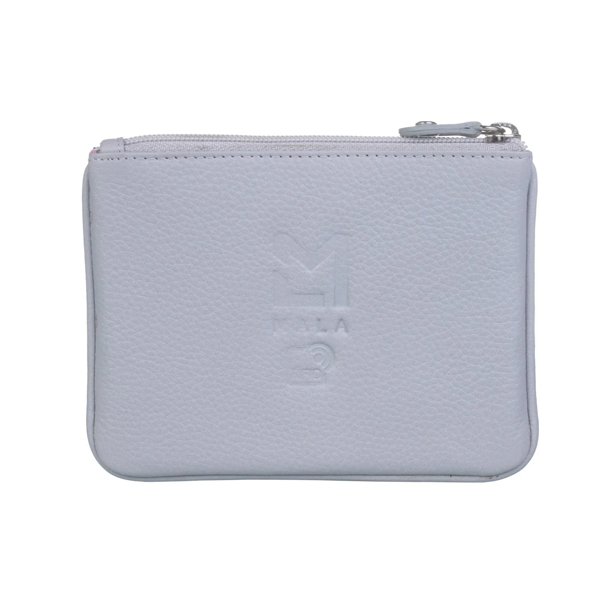 Mala Leather Grey The Sewing Room Coin & Card Purse