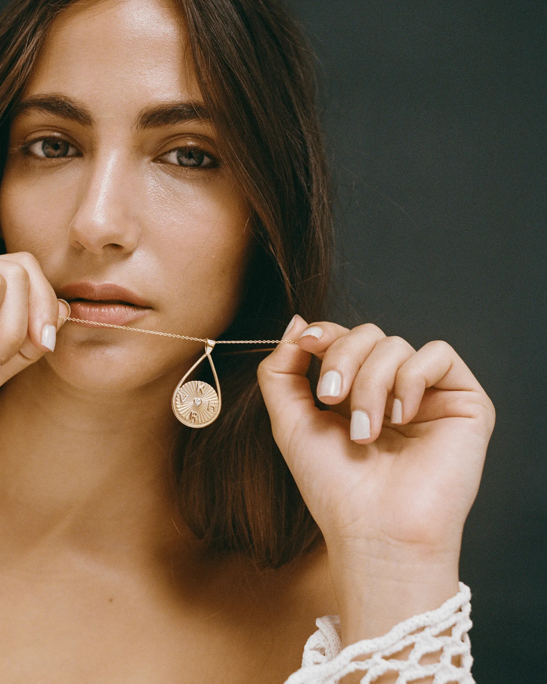 Marie Coin Necklace - 18K Rose Vermeil