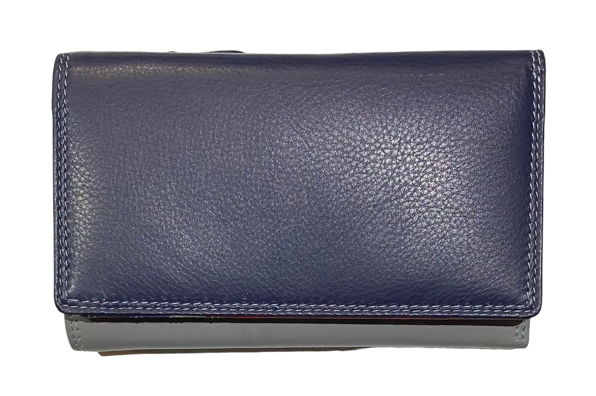 Medium Leather Multicoloured Compartment Purse (5 Colours)