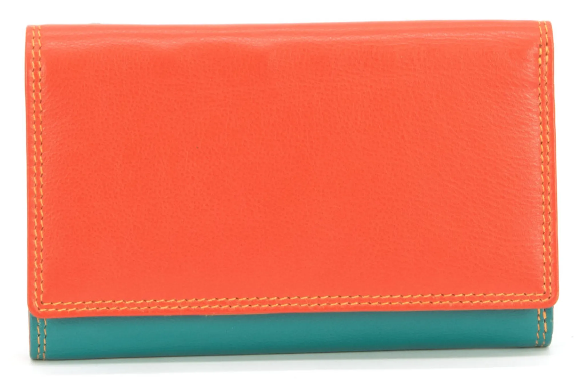 Medium Leather Multicoloured Compartment Purse (5 Colours)