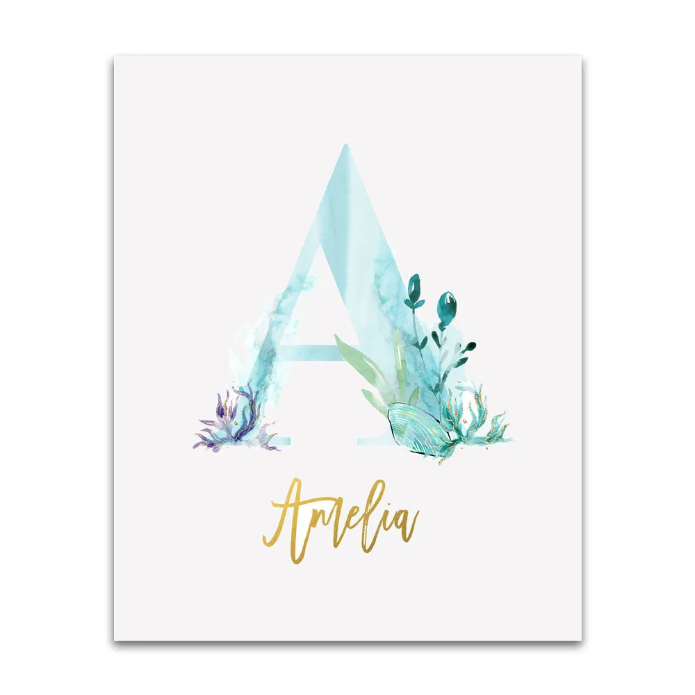 Optimized Mermaid-Themed Nursery Gallery Wall Art