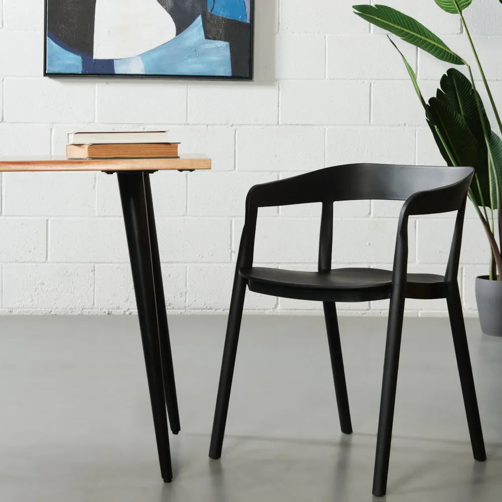 MILLS - Black Armchair