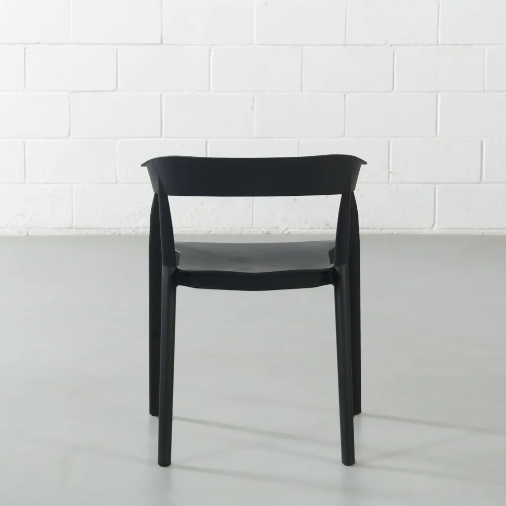 MILLS - Black Armchair