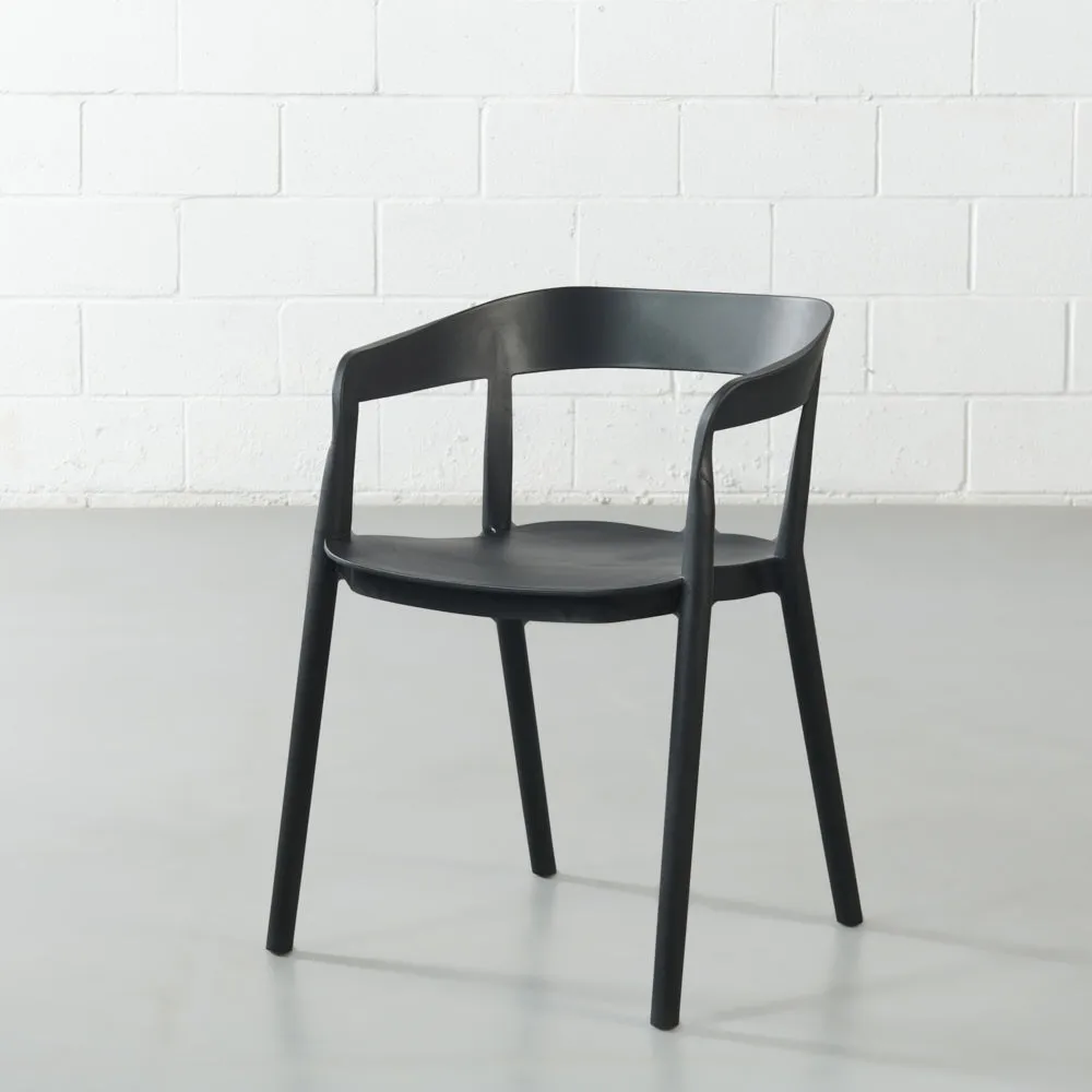 MILLS - Black Armchair