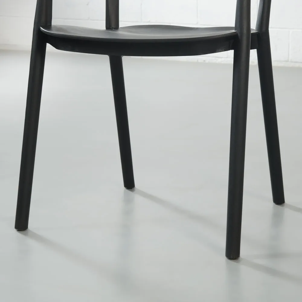 MILLS - Black Armchair