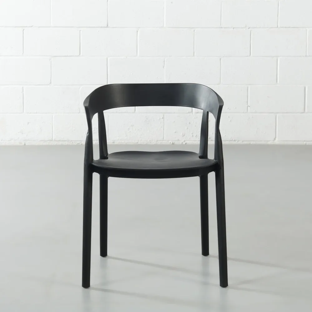 MILLS - Black Armchair