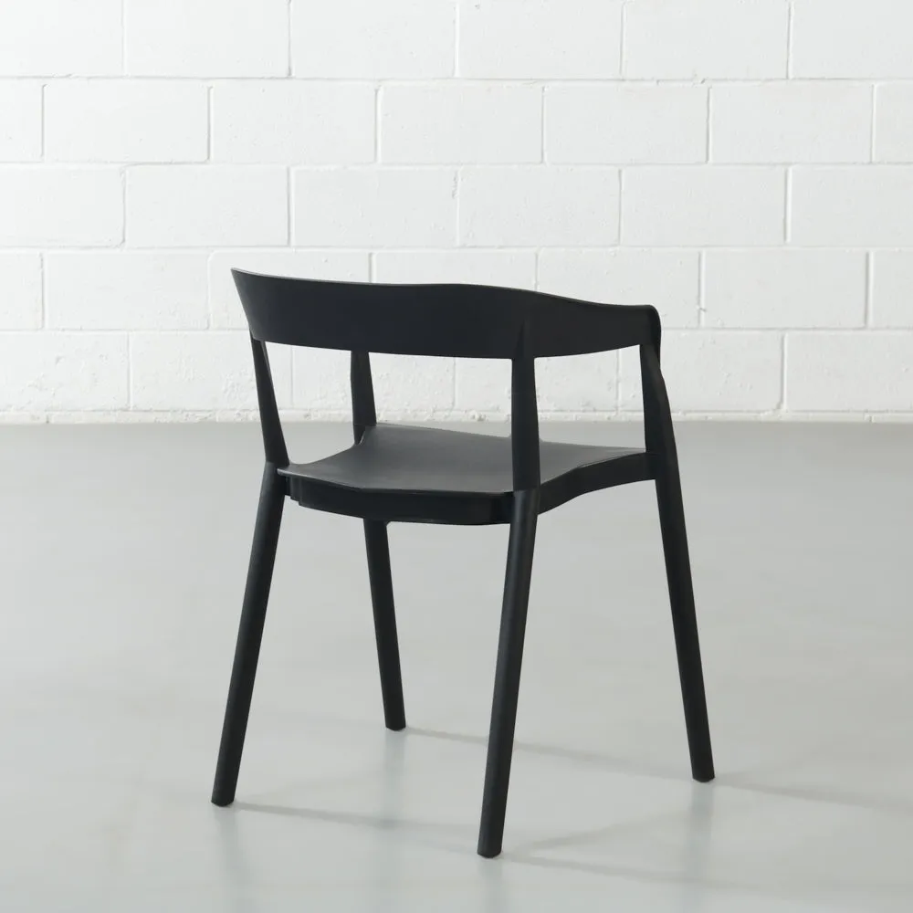 MILLS - Black Armchair