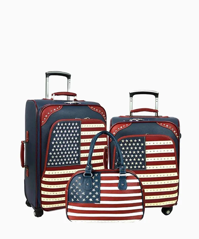 Montana West American Pride Collection 3 PC Luggage Set
