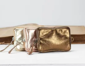 Myrto wallet - Bronze, Silver or Gold coated leather