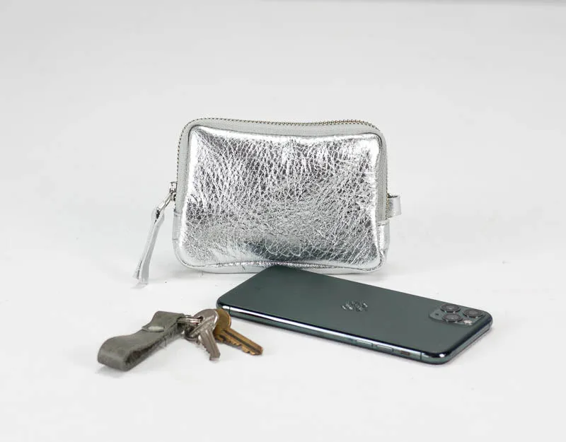 Myrto wallet - Bronze, Silver or Gold coated leather