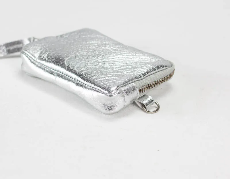 Myrto wallet - Bronze, Silver or Gold coated leather