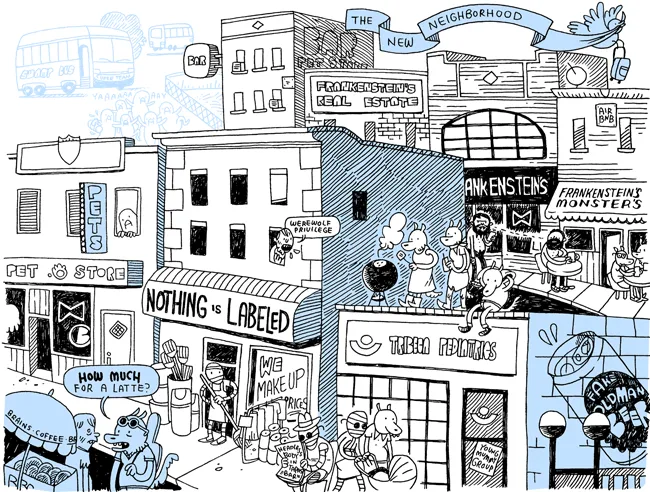 Old/New Neighborhood Prints  (9"x12")
