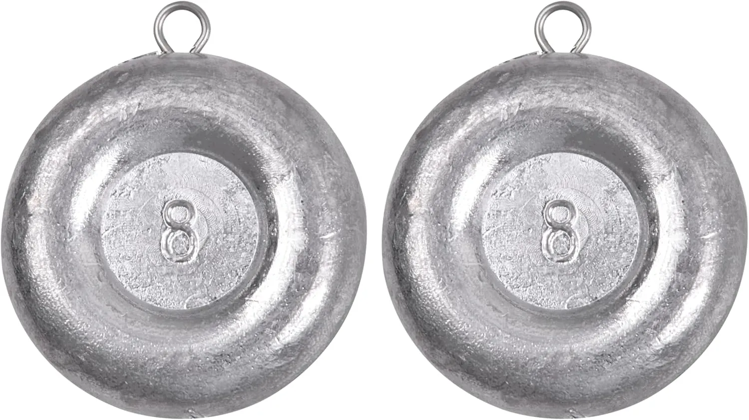 OROOTL Disc Sinkers Fishing Weights, Coin Sinkers Saltwater Surf Fishing Weights for Bottom Drifting Trolling Catfishing Tackle Equipment 1oz 2oz 3oz 4oz 5oz 6oz 8oz