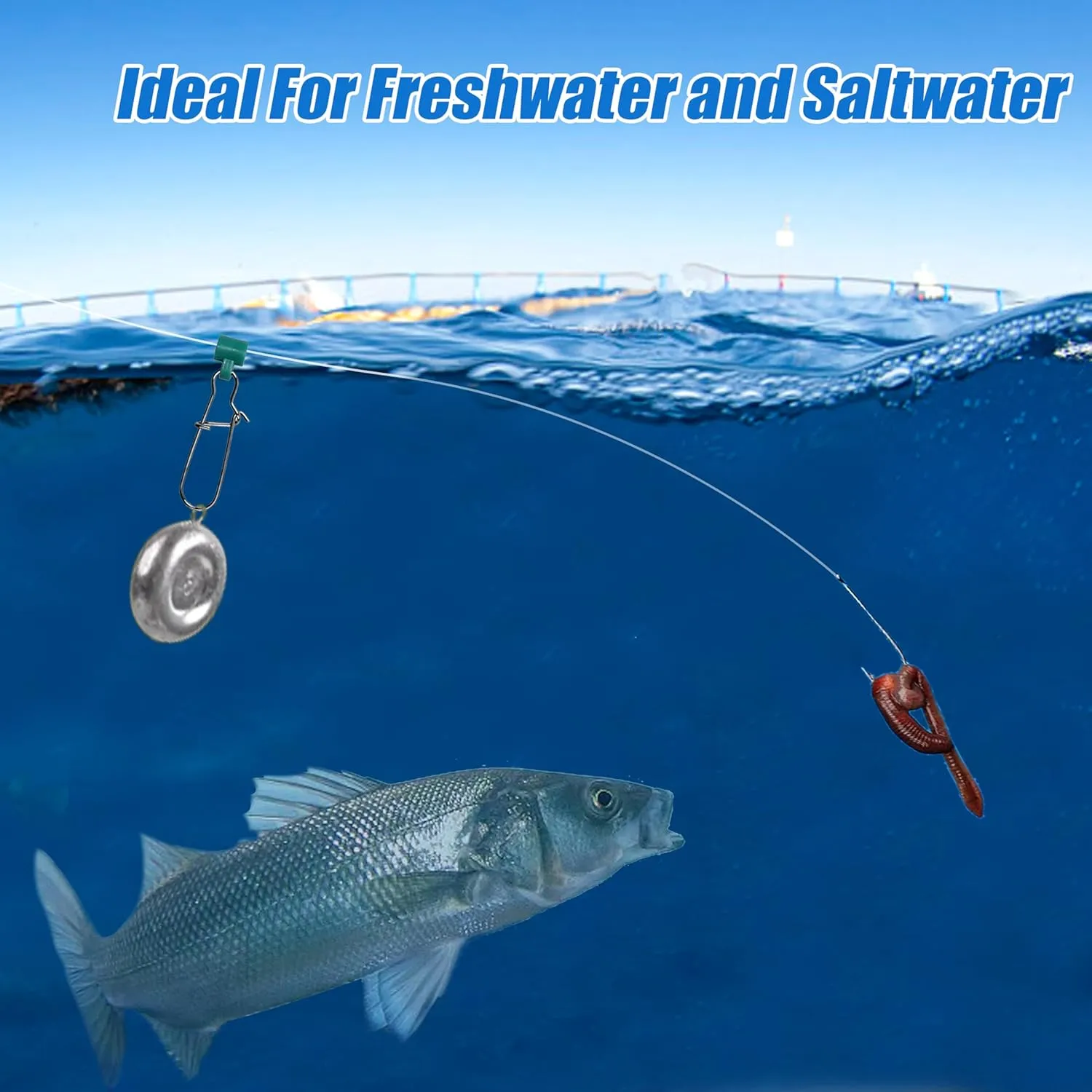 OROOTL Disc Sinkers Fishing Weights, Coin Sinkers Saltwater Surf Fishing Weights for Bottom Drifting Trolling Catfishing Tackle Equipment 1oz 2oz 3oz 4oz 5oz 6oz 8oz