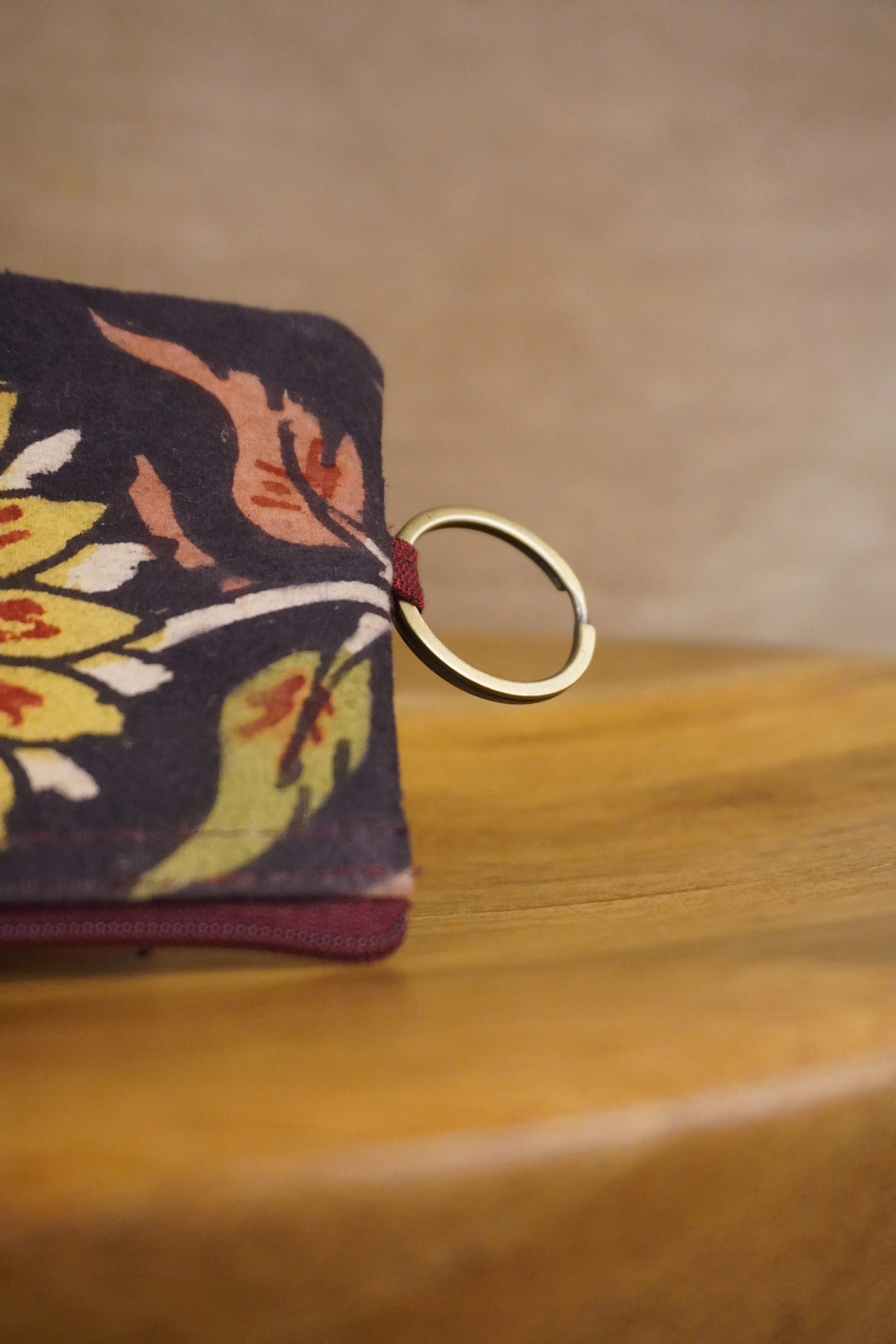 Pack of 5 - Painted Kalamkari Coin Mini Purse Key Chain