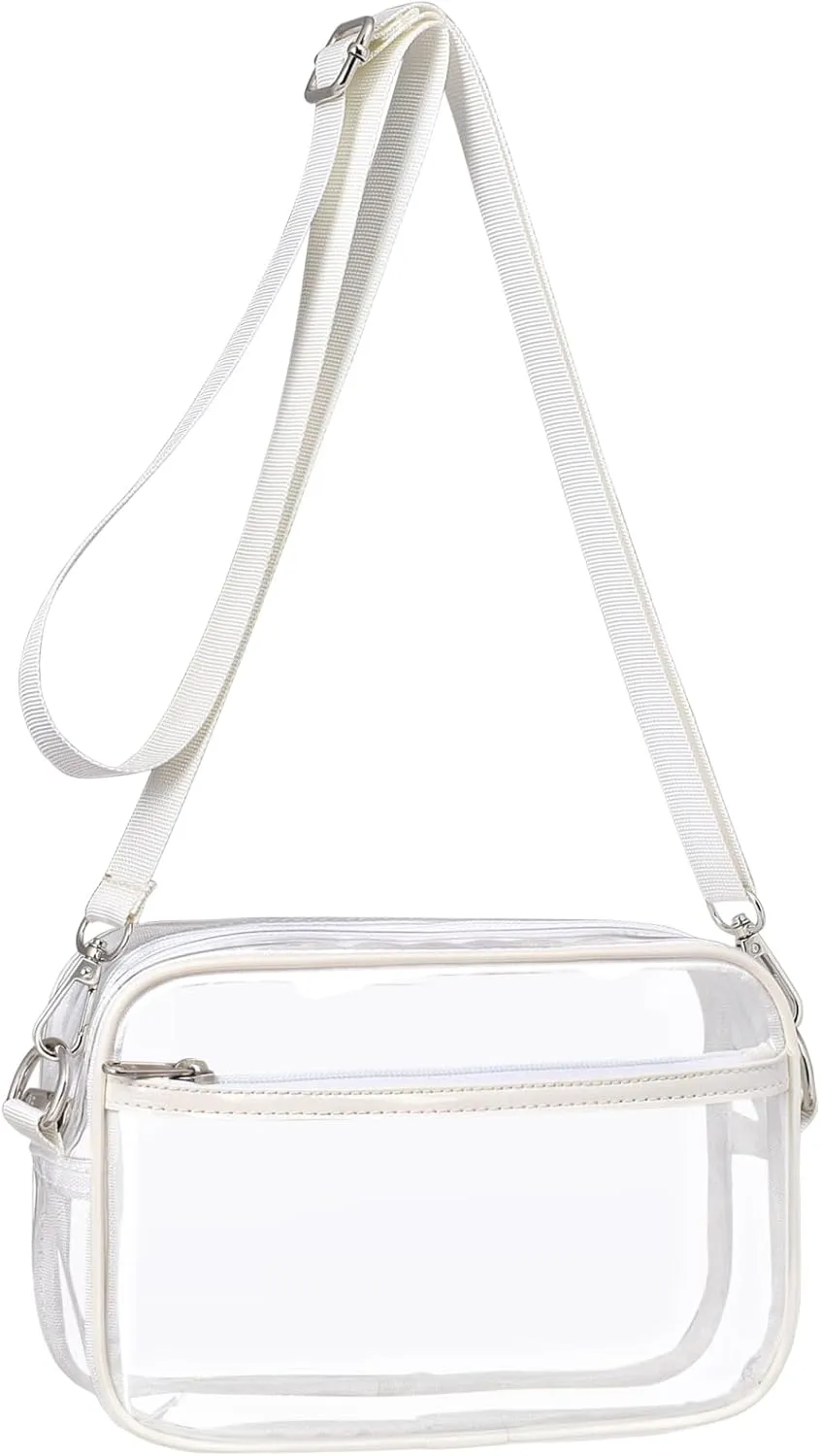 PACKISM Clear Bag for Stadium Events - Clear Purses for Women Stadium Crossbody Concert Bag for Game Day, Sports, Festival