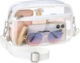 PACKISM Clear Bag for Stadium Events - Clear Purses for Women Stadium Crossbody Concert Bag for Game Day, Sports, Festival