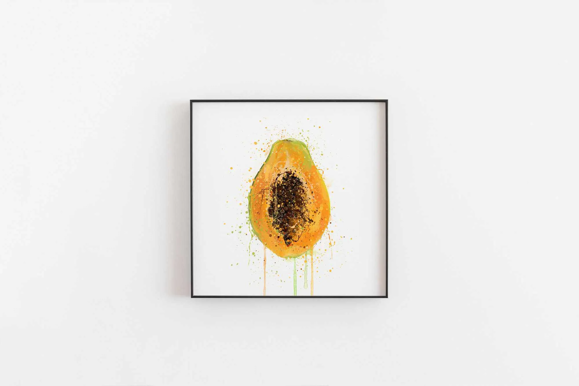Papaya Fruit Wall Art Print