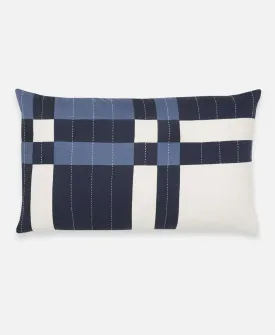 Patchwork Plaid Lumbar Pillow