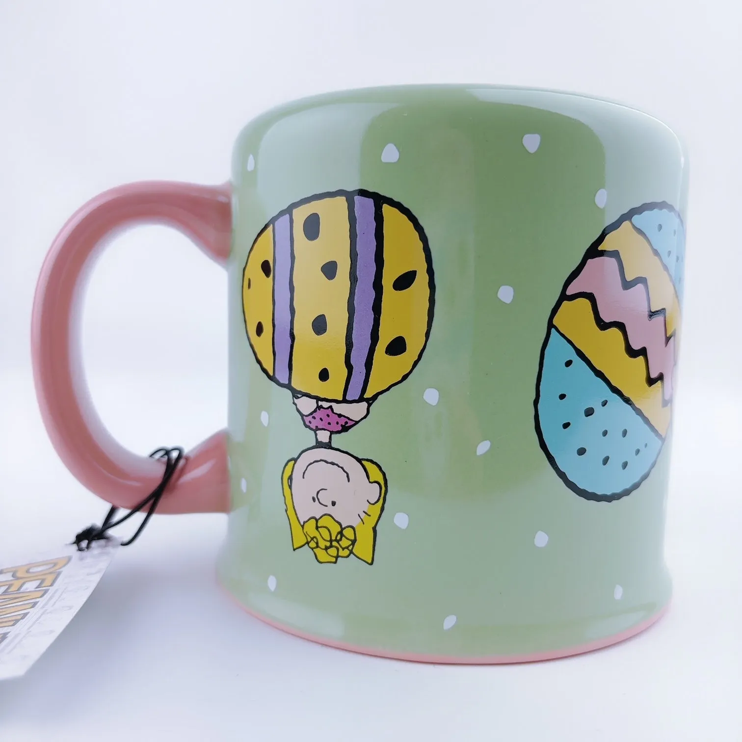 Peanuts Charlie Brown and friends & Giant Easter Eggs Big Coffee Mug Cup 21 oz