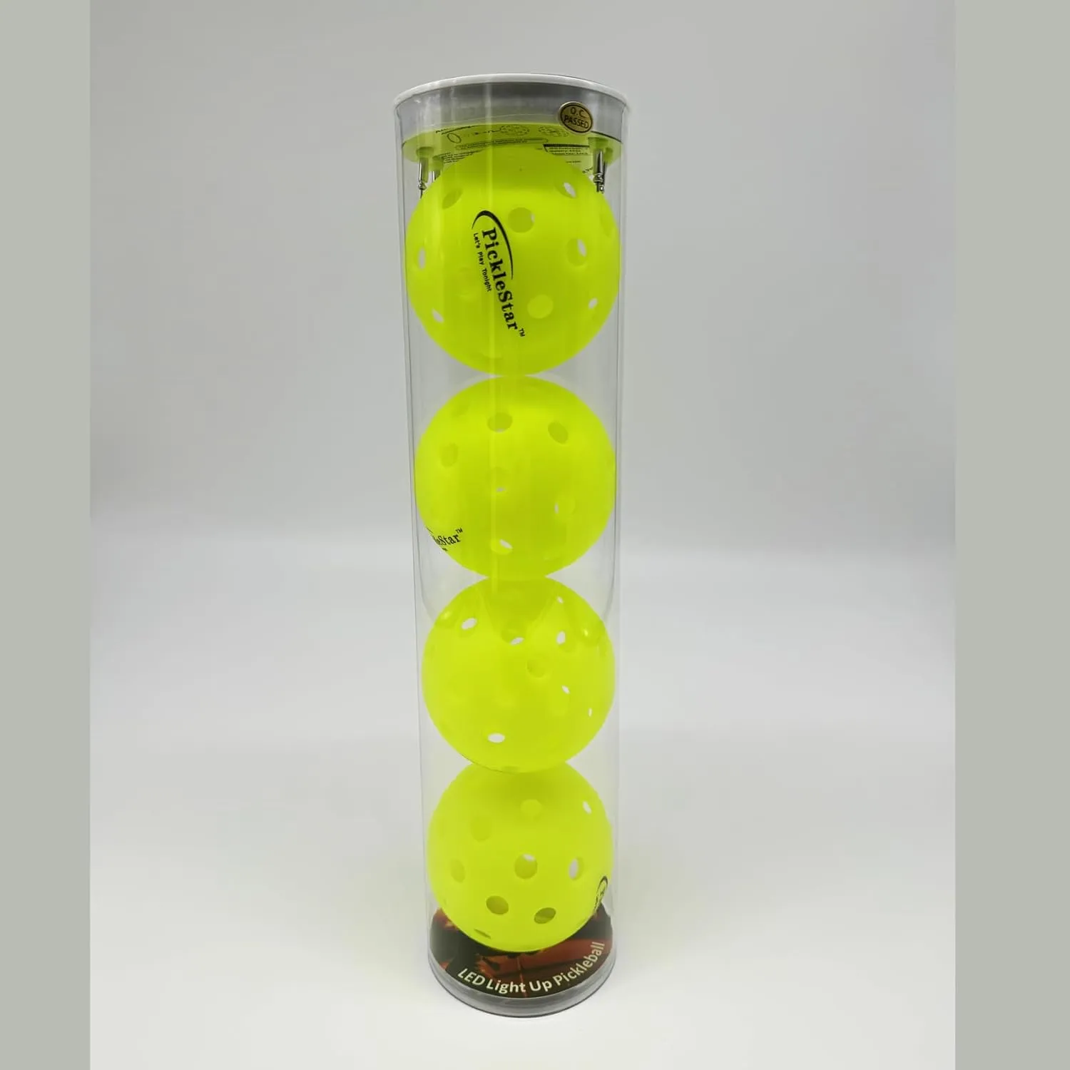PickleStar Gen 2 Premium LED Pickleball Balls - Next-Generation Glow & Perfectly Balanced Bounce for Advanced Players, Robust and Reliable, 4 Pack with Long-Life Batteries