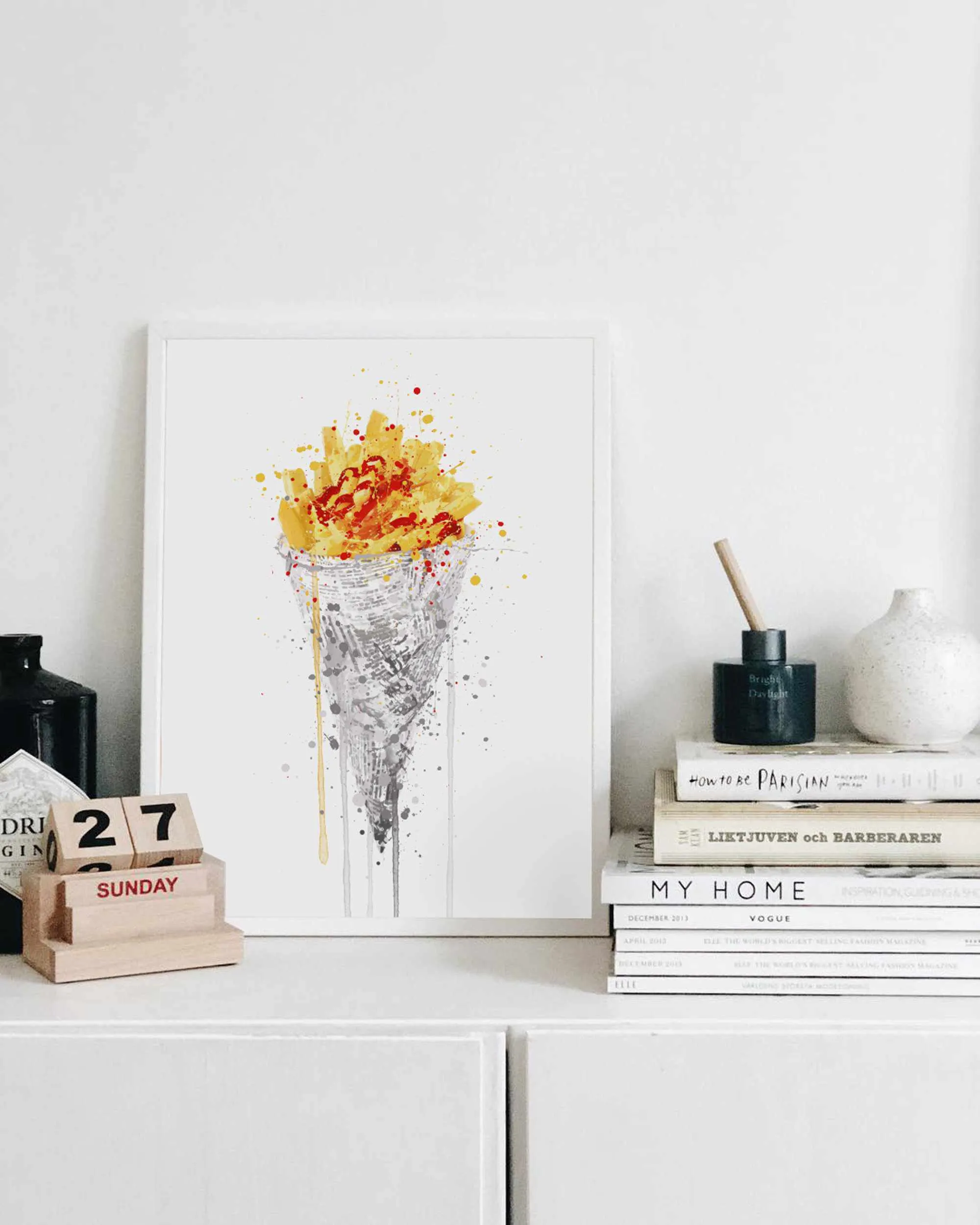 Poke Of Chips Wall Art Print
