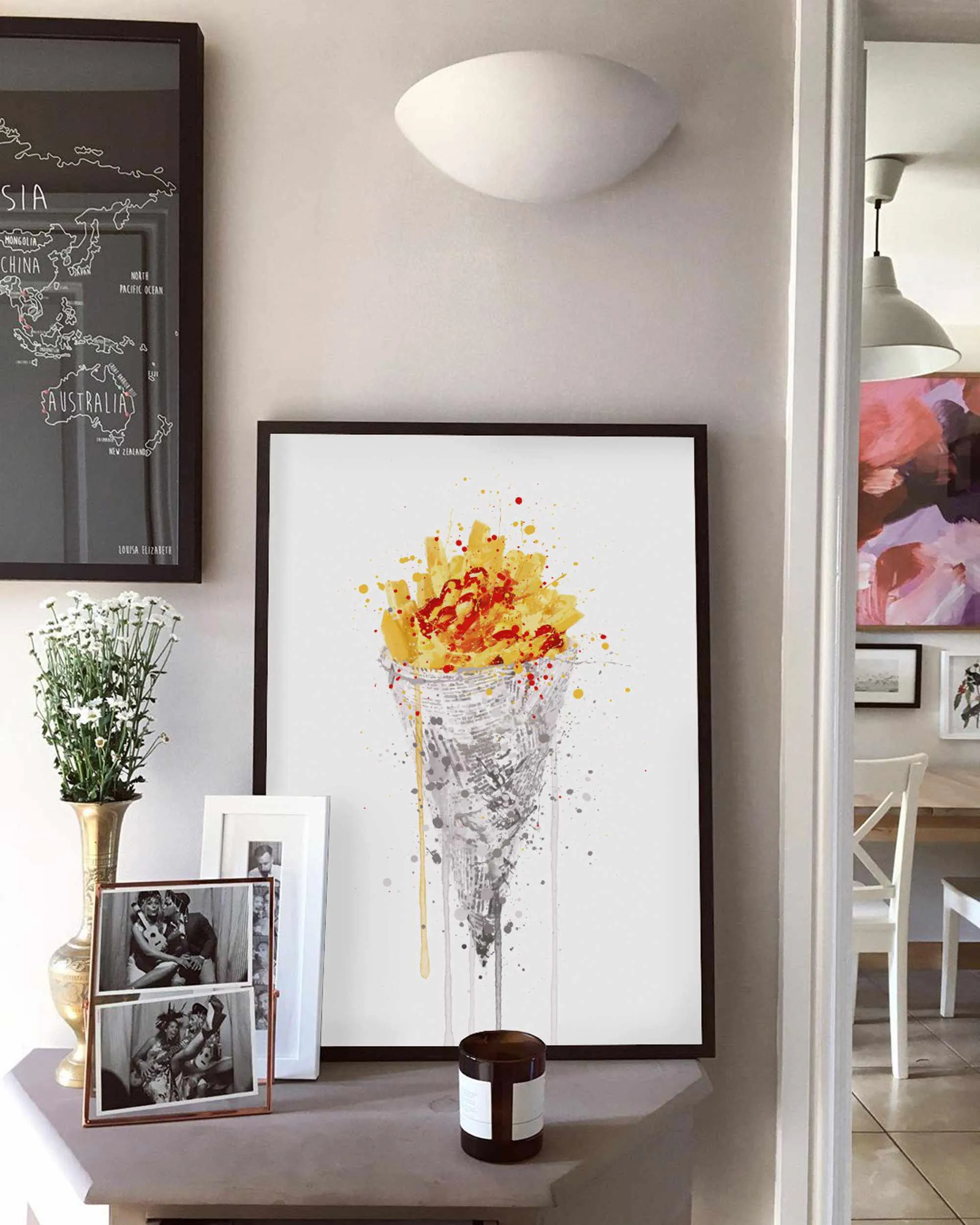 Poke Of Chips Wall Art Print