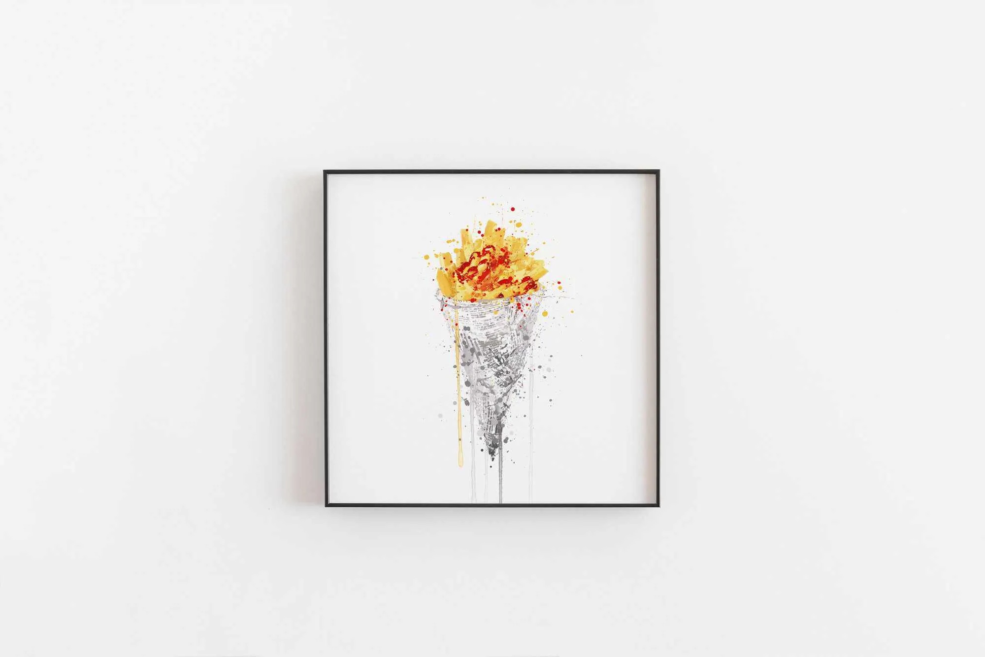 Poke Of Chips Wall Art Print