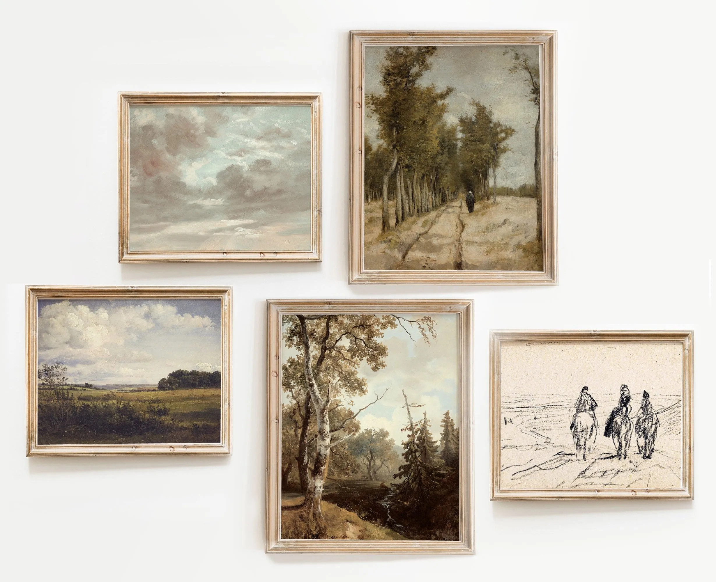 Printed Vintage Gallery Wall Art