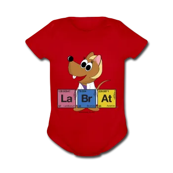"Lab Rat Periodic Table" - Baby Short Sleeve One Piece
