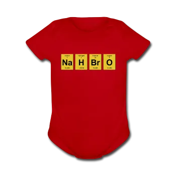 "NaH BrO" - Baby Short Sleeve One Piece