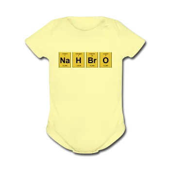 "NaH BrO" - Baby Short Sleeve One Piece