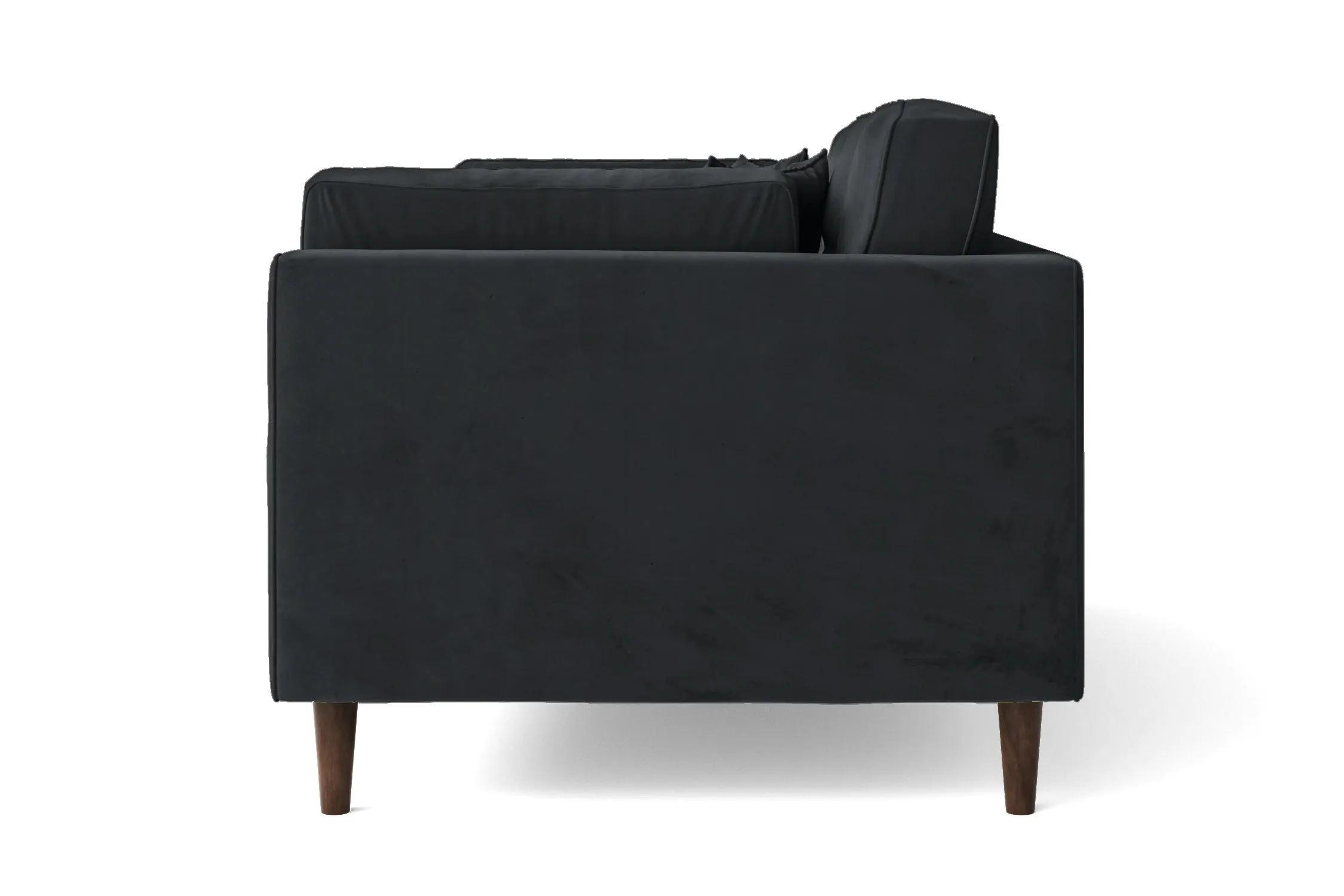 Ragusa 3 Seater Sofa Dark Grey Velvet