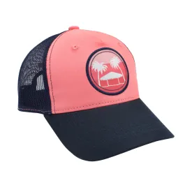Retro Pink Palm Hat
