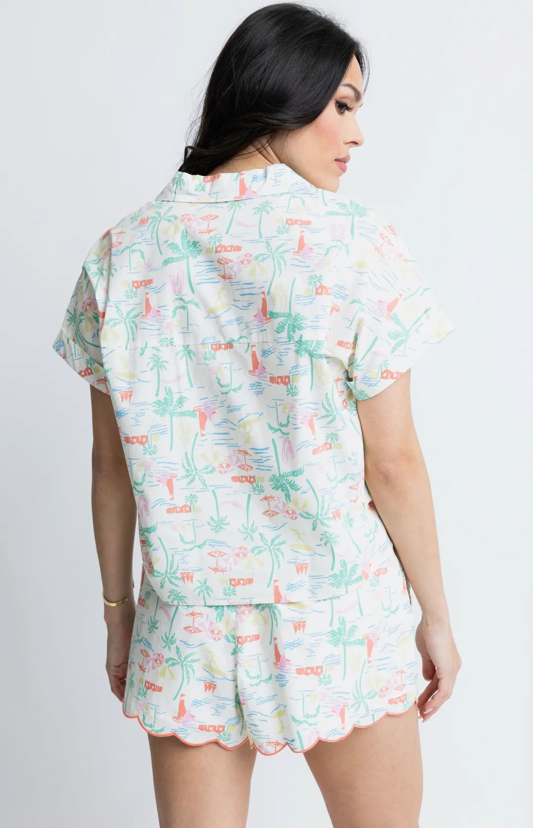 Seashore V Neck Top