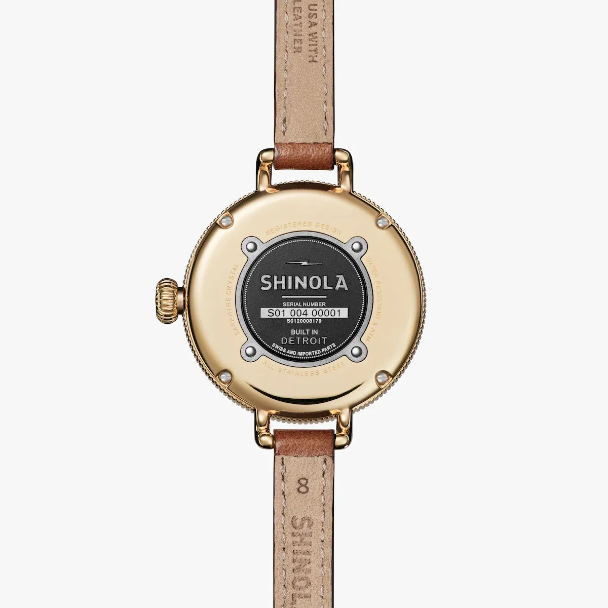 Optimized Title: Shinola Birdy 34mm Moon Phase Womens Watch - Elegant Design and Premium Craftsmanship