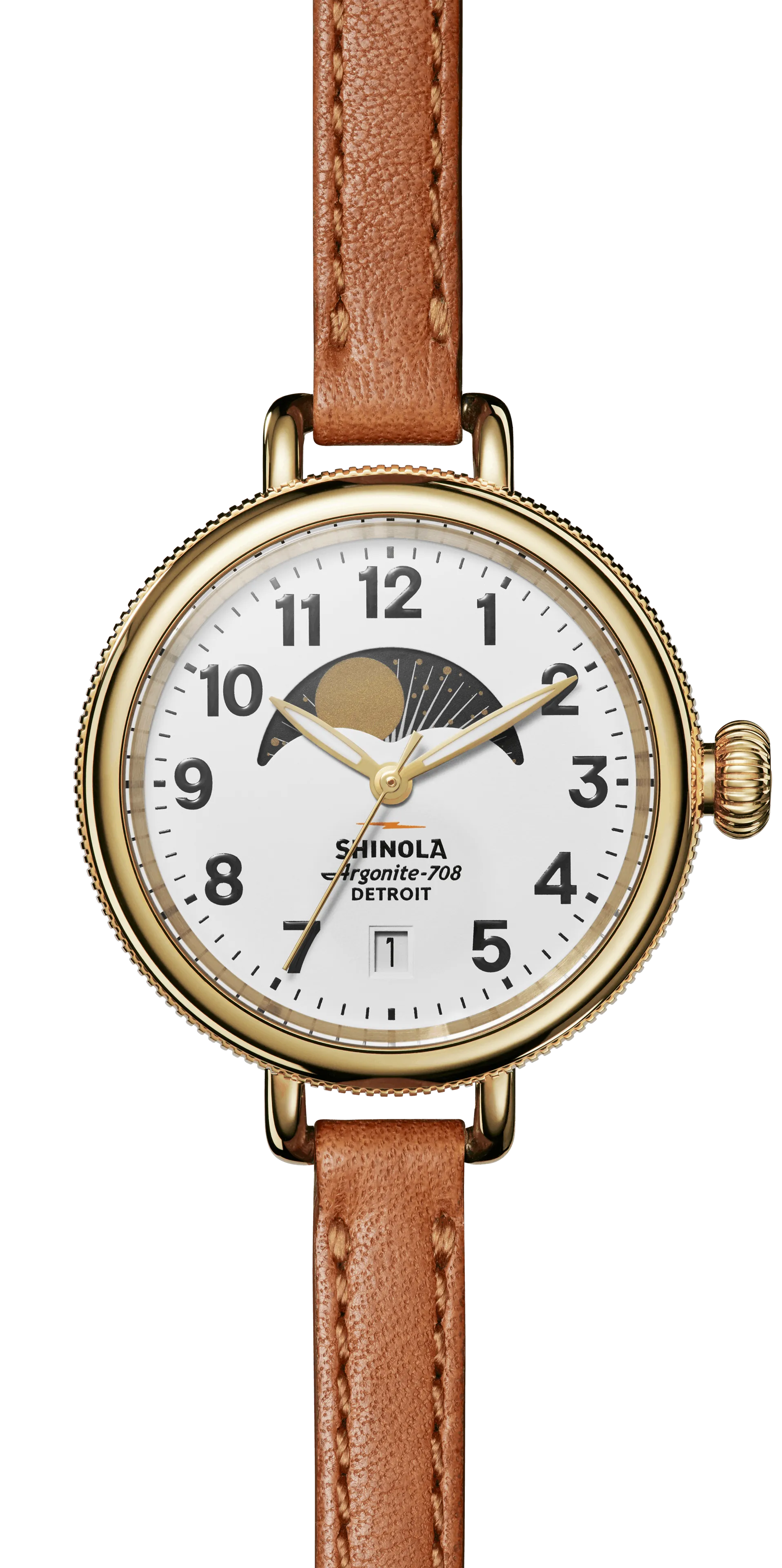 Optimized Title: Shinola Birdy 34mm Moon Phase Womens Watch - Elegant Design and Premium Craftsmanship