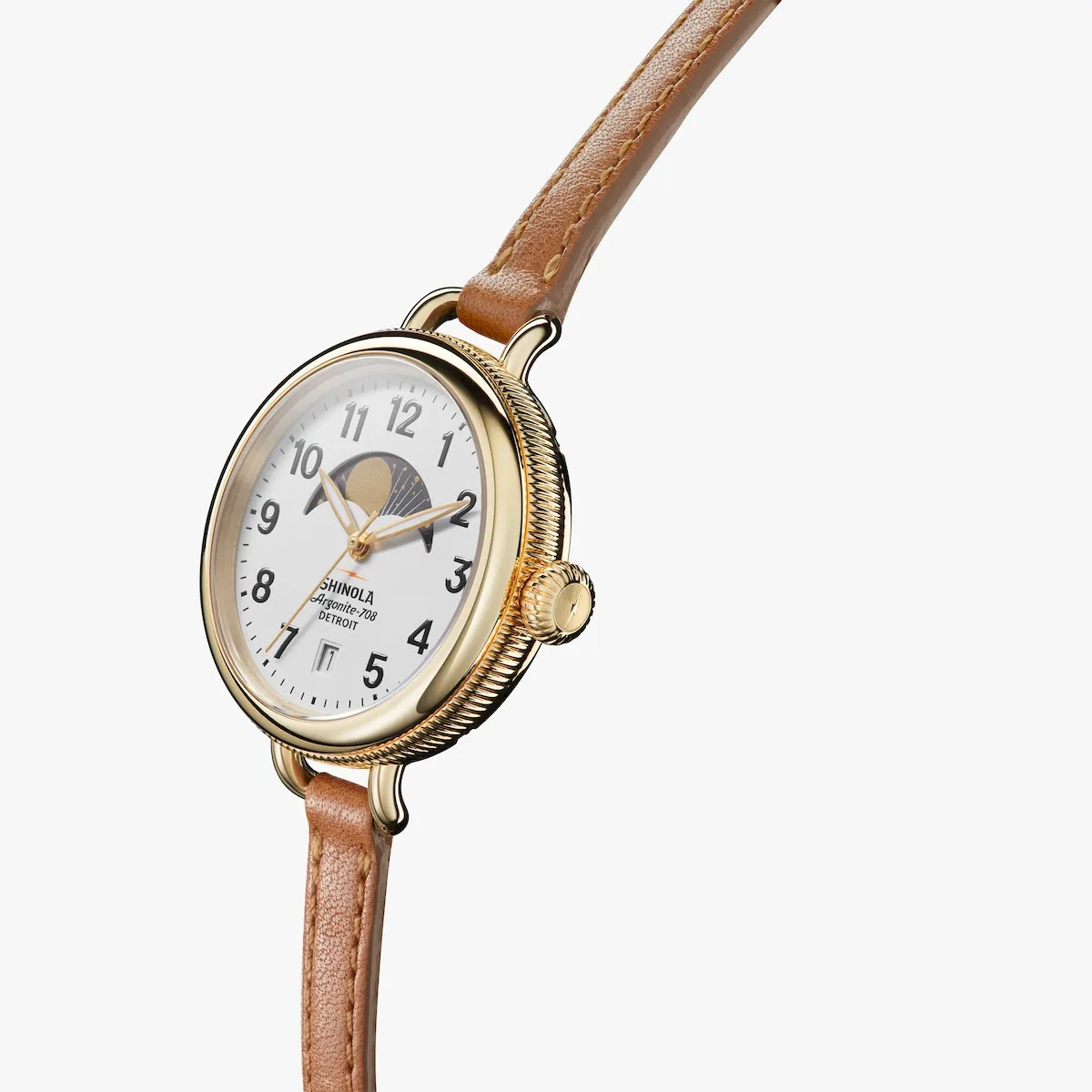 Optimized Title: Shinola Birdy 34mm Moon Phase Womens Watch - Elegant Design and Premium Craftsmanship