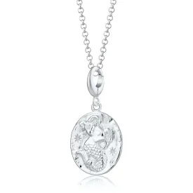 Silver Capricorn Zodiac Necklace