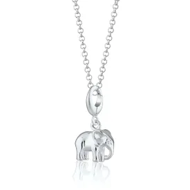 Silver Elephant Necklace