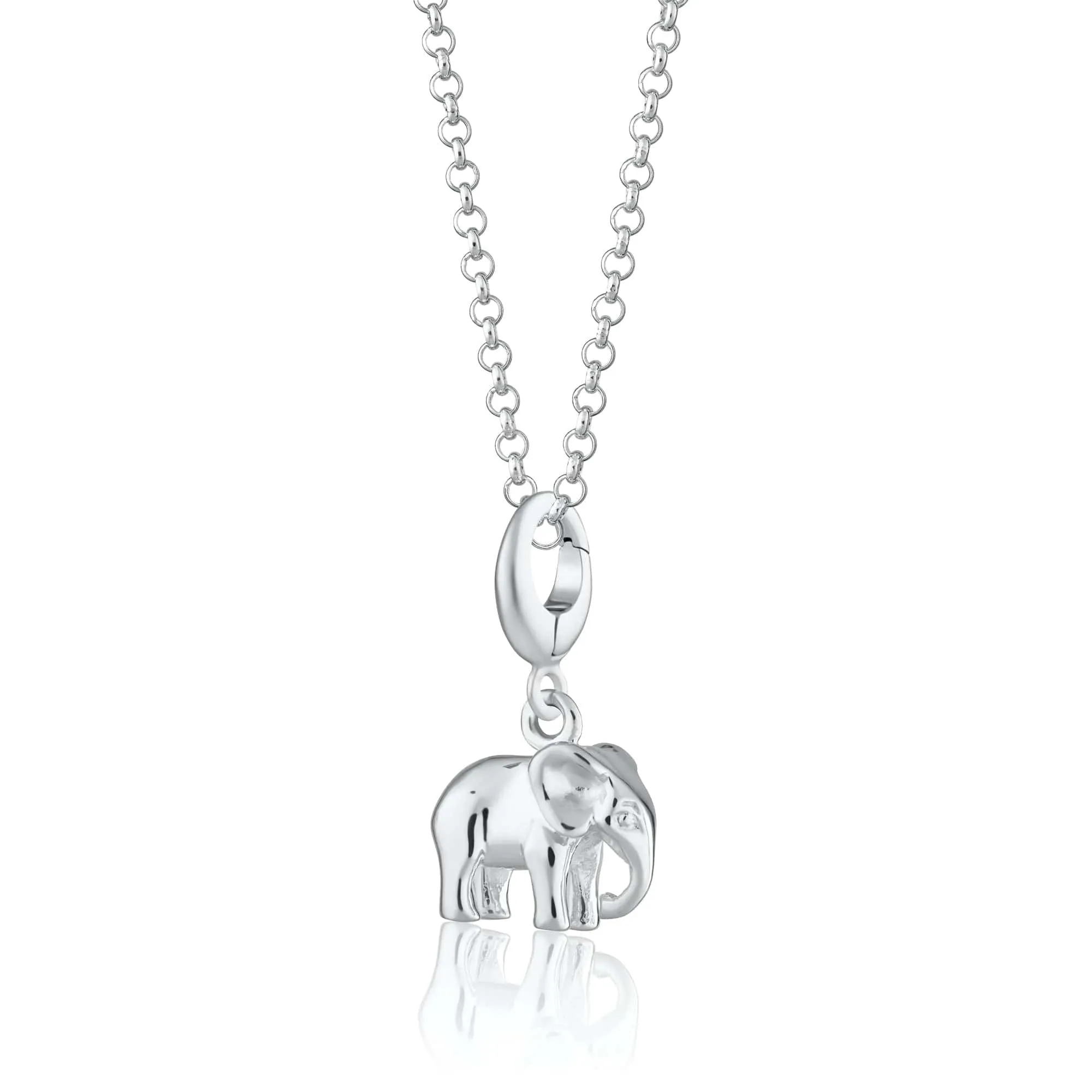Silver Elephant Necklace