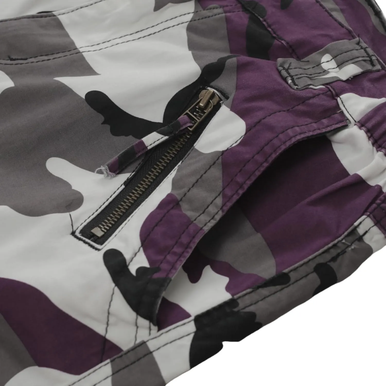 Sobrisah Camo Cargo Pants for Women Mid-Rise Comfort Casual Pants Baggy Stretchy Camouflage Trousers Y2K Streetwear