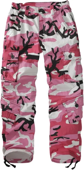 Sobrisah Camo Cargo Pants for Women Mid-Rise Comfort Casual Pants Baggy Stretchy Camouflage Trousers Y2K Streetwear