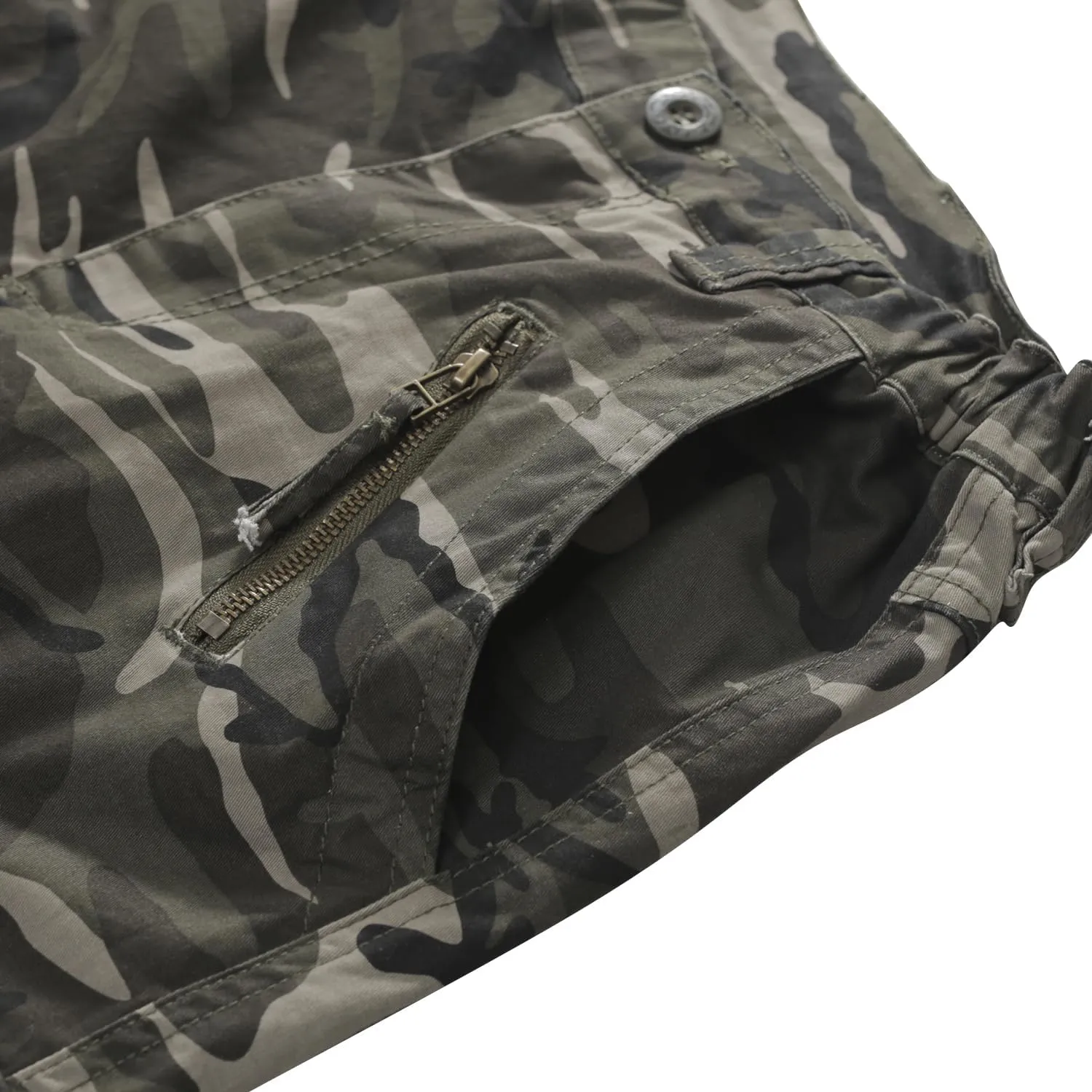 Sobrisah Camo Cargo Pants for Women Mid-Rise Comfort Casual Pants Baggy Stretchy Camouflage Trousers Y2K Streetwear