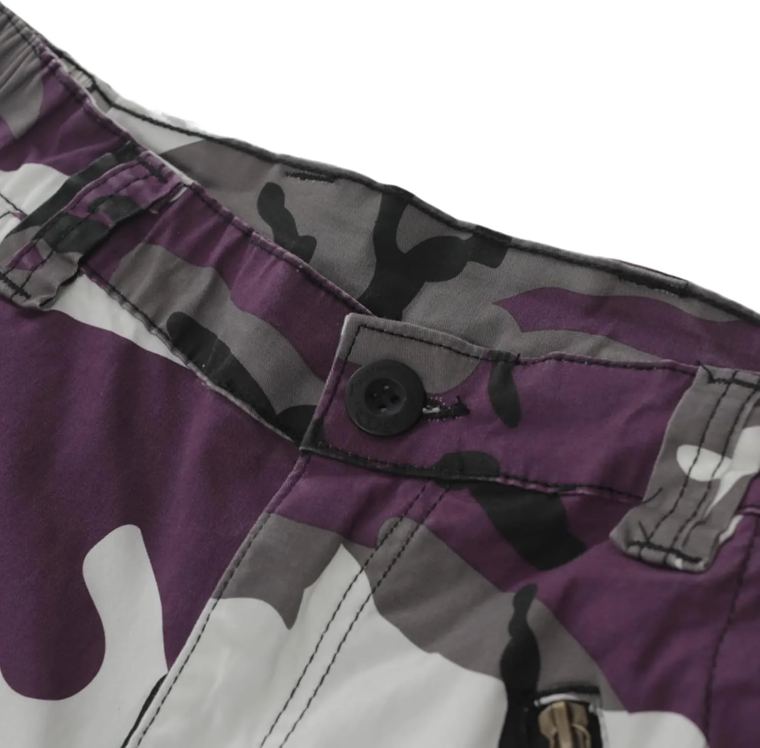 Sobrisah Camo Cargo Pants for Women Mid-Rise Comfort Casual Pants Baggy Stretchy Camouflage Trousers Y2K Streetwear